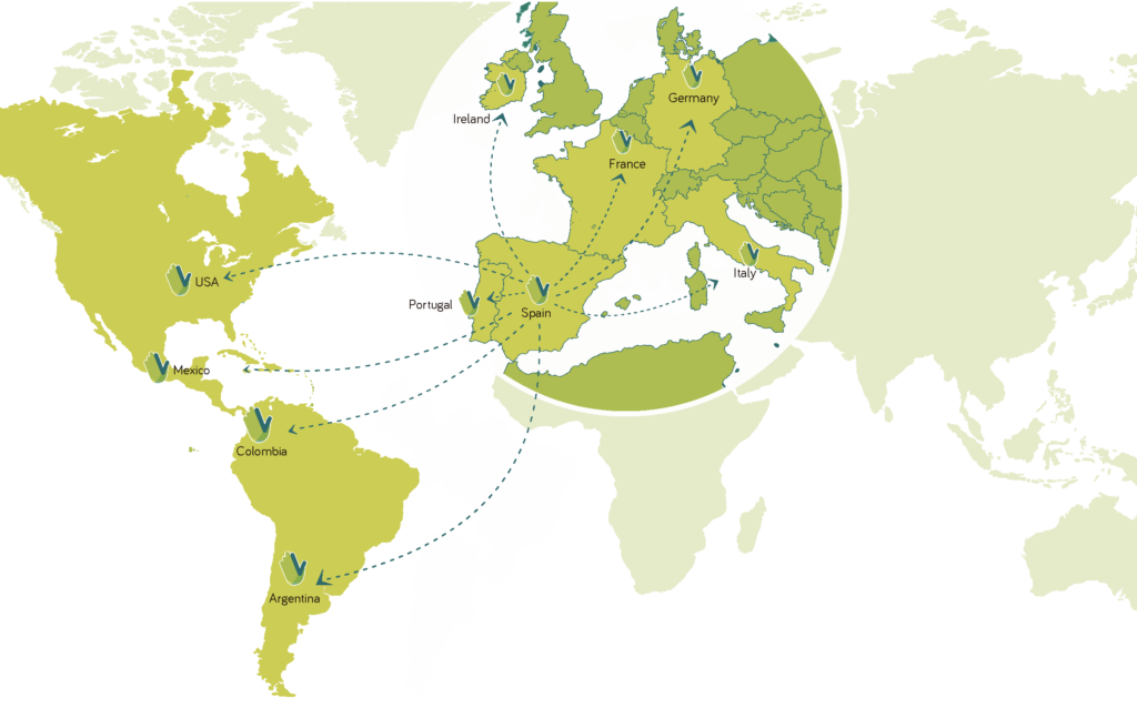 Mapa mundo sin empresas