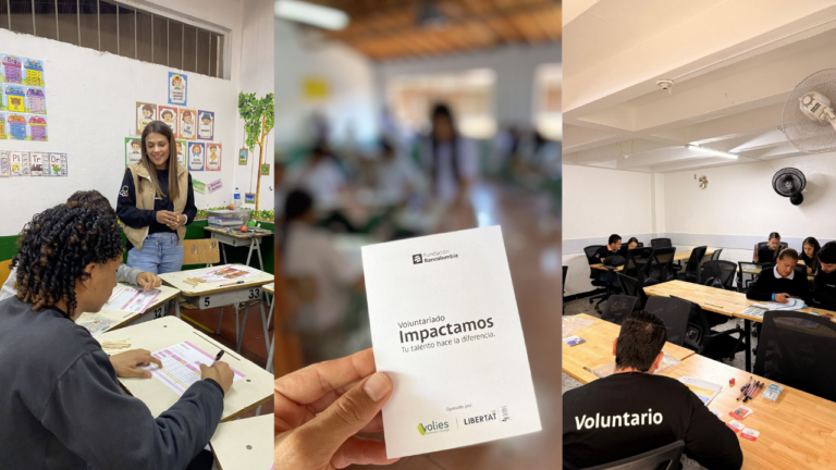 Voluntariado corporativo en Colombia con Bancolombia